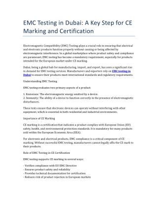 EMC_Testing_in_Dubai_CE_Marking