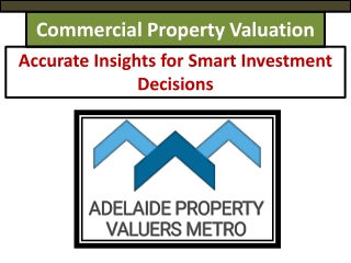 Commercial Property Valuation Adelaide Experts