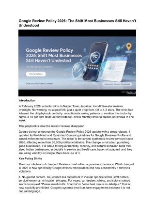 Google Review Policy 2026: The Shift Most Businesses Still Haven’t Understood