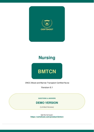 BMTCN Practice Questions Answers PDF – Updated Exam Dumps
