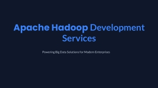 Apache Hadoop Development Services