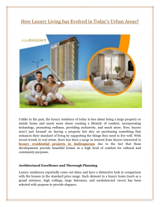 How Luxury Living has Evolved in Today’s Urban Areas