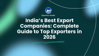 Top 10 Export Companies in India & Global Export Leaders List