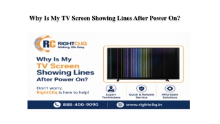 Why Is My TV Screen Showing Lines After Power On