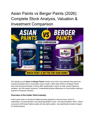 asian vs berger paints