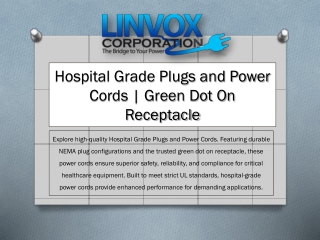 Hospital Grade Plugs and Power Cords | Green Dot On Receptacle