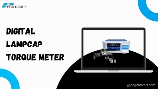 Digital Lampcap Torque Meter