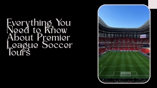 Everything You Need to Know About Premier League Soccer Tours