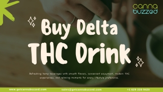 Buy Delta THC Drink for Relaxation and Social Enjoyment