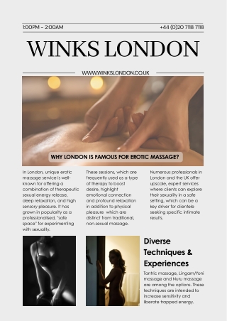 Why London is Famous for Erotic Massage