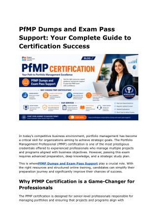 PfMP Dumps and Exam Pass Support_ Your Complete Guide to Certification Success