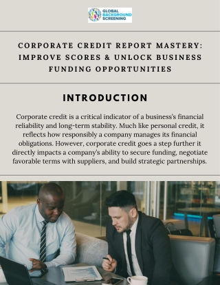 Corporate Credit Report Mastery: Improve Scores & Unlock Business Funding Opport