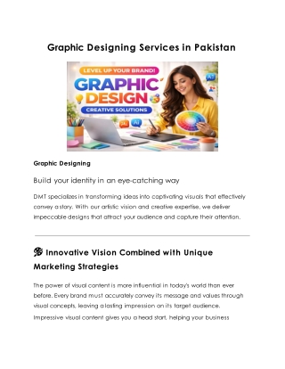 Graphic Design Services in pakistan