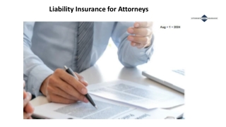 Liability Insurance for Attorneys