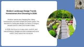 Modern Landscape Design Trends Homeowners Are Choosing in 2026