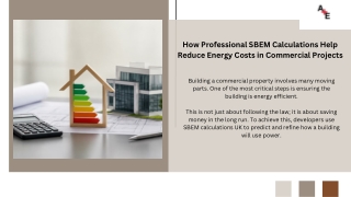 How Professional SBEM Calculations Help Reduce Energy Costs in Commercial Projects