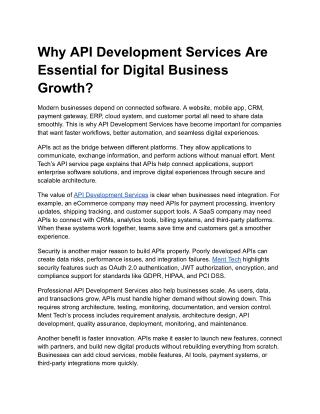 API Development Services