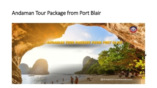 Andaman Tour Package from Port Blair Romantic Island Trip Dreams Travel and