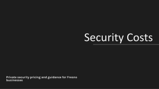 Fresno Private Security Service Pricing Guide for Businesses & Events
