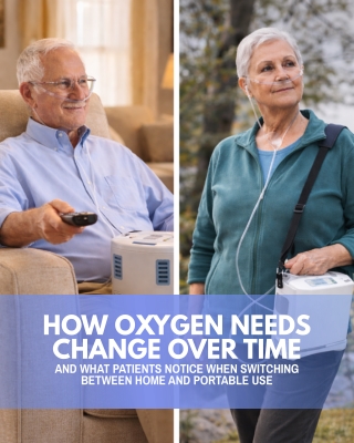 How Oxygen Needs Change Over Time and What Patients Notice When Switching Between Home and Portable Use
