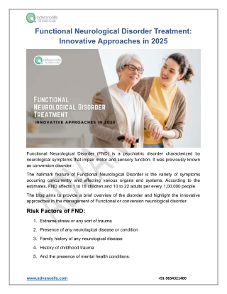Functional Neurological Disorder (FND) Treatment [2025]
