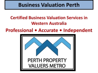 Business Valuation Perth - Certified Business Valuers Western Australia