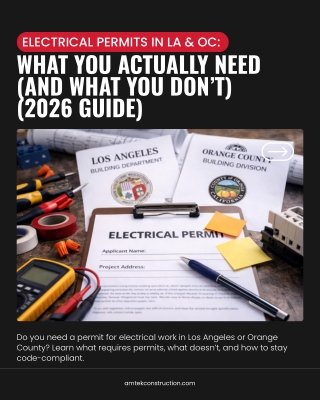 Electrical Permits in Los Angeles & Orange County What You Actually Need (And What You Don’t)