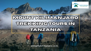 Mount Kilimanjaro trekking tours in Tanzania
