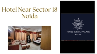 Hotel Near Sector 18 Noida