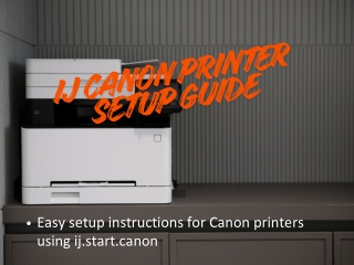 IJ Canon Printer Setup Guide