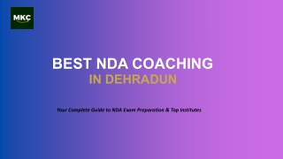BEST NDA COACHING IN  DEHRDAUN