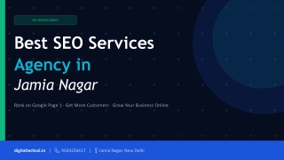 Top SEO Services Agency in Jamia Nagar for Local Business Growth