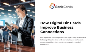 How dgital biz card Improves Business Connections