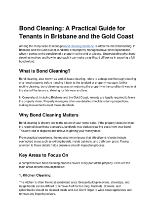 Bond Cleaning_ A Practical Guide for Tenants in Brisbane