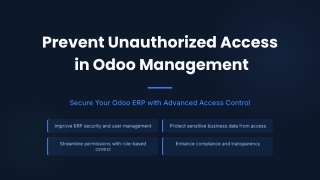 Prevent Unauthorized Access in Odoo Management