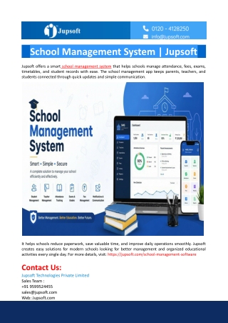 School Management System- Jupsoft