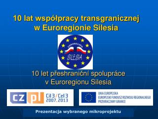 10 lat współpracy transgranicznej w Euroregionie Silesia