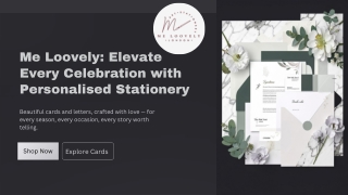 Elevate Every Celebration with Personalised Stationery