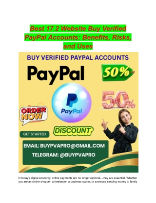 Best 17.2 Website Buy Verified PayPal Accounts_ Benefits, Risks, and Uses