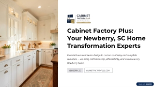 Smart Home Remodeling and Custom Cabinet Solutions in Newberry, SC