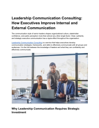 Leadership Communication Consulting_ How Executives Improve Internal and External Communication