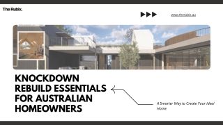 Knockdown Rebuild Essentials for Australian Homeowners