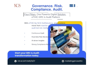 Governance. Risk. Compliance. Audit.