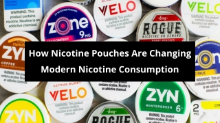 How Nicotine Pouches Are Changing Modern Nicotine Consumption