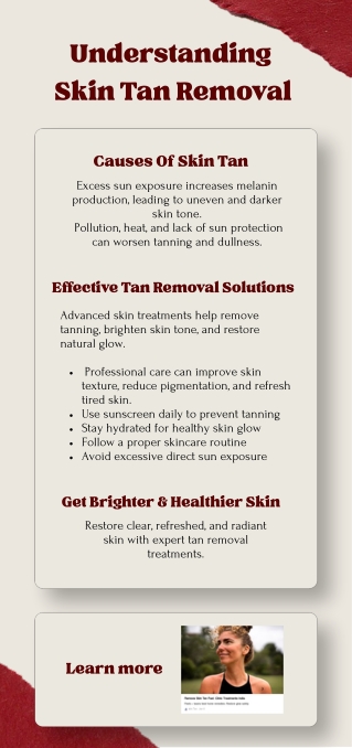 Remove Tan & Reveal Brighter Skin
