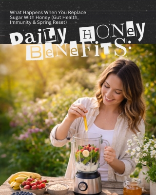 Daily Honey Benefits What Happens When You Replace Sugar With Honey (Gut Health, Immunity & Spring Reset)