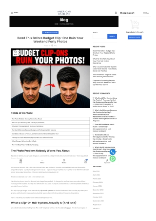 Read This Before Budget Clip-Ons Ruin Your Weekend Party Photos