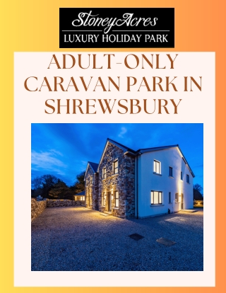 Adult-Only Caravan Park in Shrewsbury