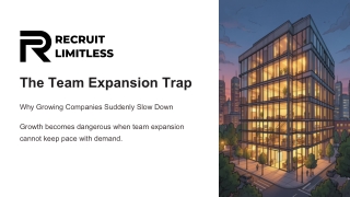 The Team Expansion Trap: Why Growing Companies Suddenly Slow Down During Rapid S