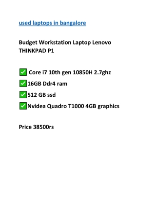 used laptops in bangalore
